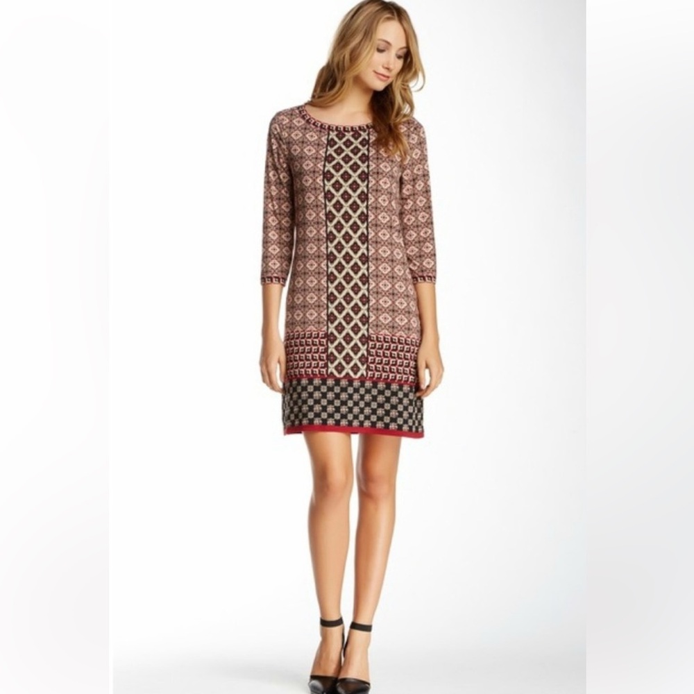 NWOT max studio patterned shifted dress size XS
